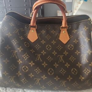 Louis Vuitton Brown and Tan Monogram Bag
